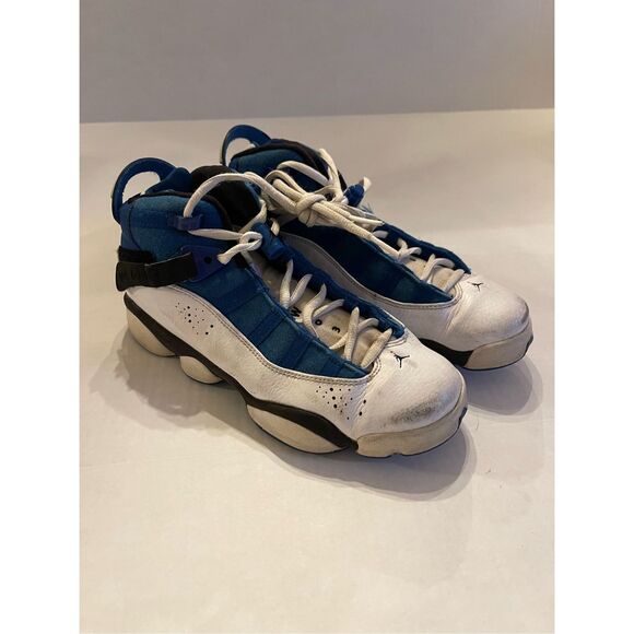 Jordan 6.5Y Rings BG 323419-400 Youth Team‎ Royal Black White A41 - Picture 1 of 10